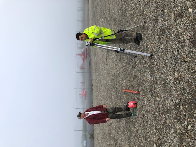 OP calibrating surveying equipment