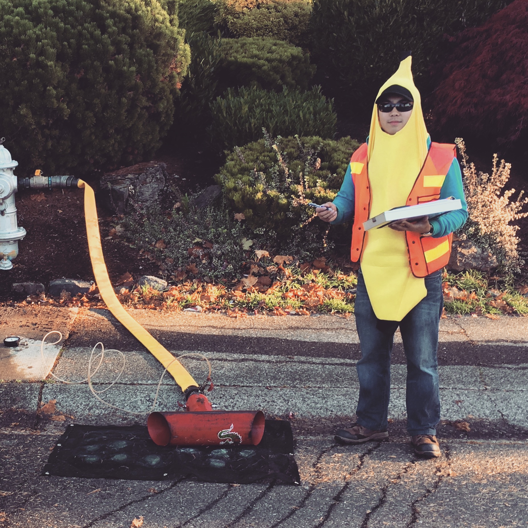 OP performing civil engineering tests